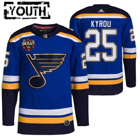 St. Louis Blues Hockeydrakt Jordan Kyrou 25 2022 NHL All-Star Skills Authentic - Barn